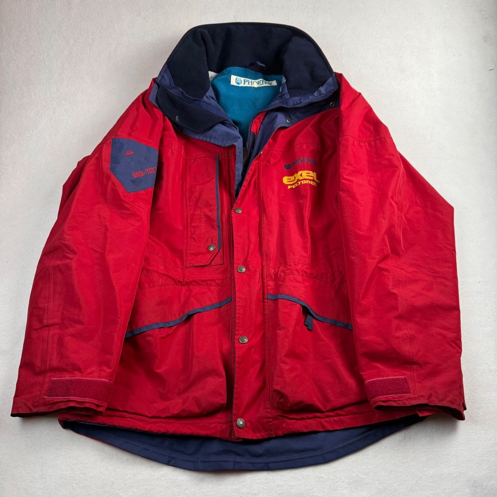Phoenix Durango Gore-Tex Jacket Mens Large Red Vintage Exel‎ Peltonen Ski Shell